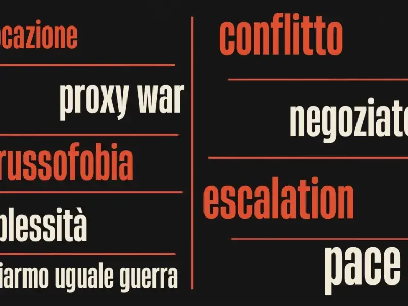 Ucraina, le parole che nascondono la guerra