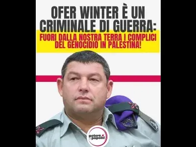Ex generale israeliano di estrema destra invitato speciale per una vacanza in Italia. La denuncia di Potere al Popolo