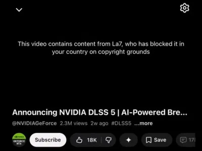 Il caso NVIDIA-La 7 e la rimozione del video su YouTube: non è un errore, è il sistema che funziona (male)