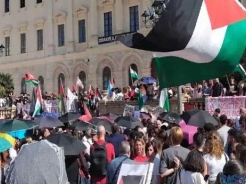 Sassari, decine di denunce per il corteo per la Palestina