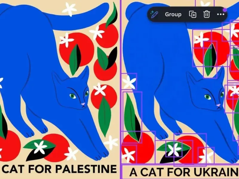 Canva ha ammesso che la sua AI aveva un “bug” che nelle grafiche sostituiva la parola Palestina con Ucraina senza che l’utente lo chiedesse
