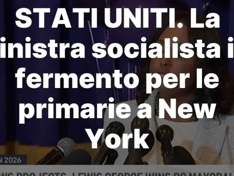 STATI UNITI. La sinistra socialista in fermento per le primarie a New York