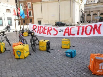 Riders in sciopero in tutta Italia