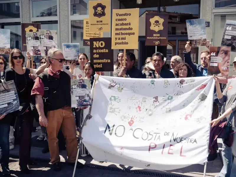 «Non sulla nostra pelle»: gli Ayoreo del Paraguay denunciano a Milano le concerie italiane