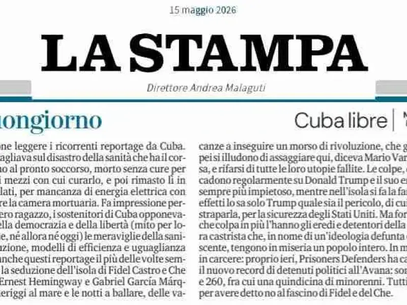 Cuba, il dovere della verità storica. Lettera di Marco Papacci al quotidiano “La Stampa”