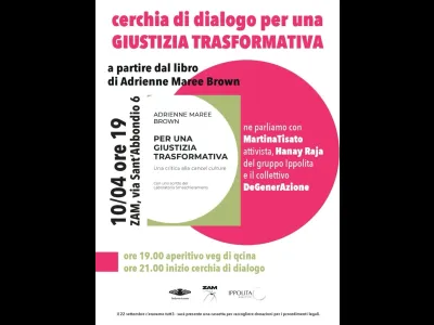 Giustizia trasformativa una cerchia di dialogo 10 Aprile ZAM