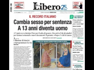 “Libero” punta il nemico e sbatte il mostro (un ragazzo) in prima pagina