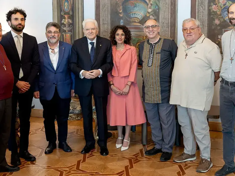 Il presidente Mattarella incontra i Missionari Comboniani