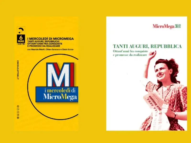 Mercoledì 6 maggio a Torino: Tanti auguri, Repubblica! Ottant’anni fra conquiste e promesse da realizzare