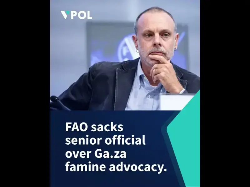 FAO ha allontanato un collaboratore per il minuto di silenzio per Gaza.